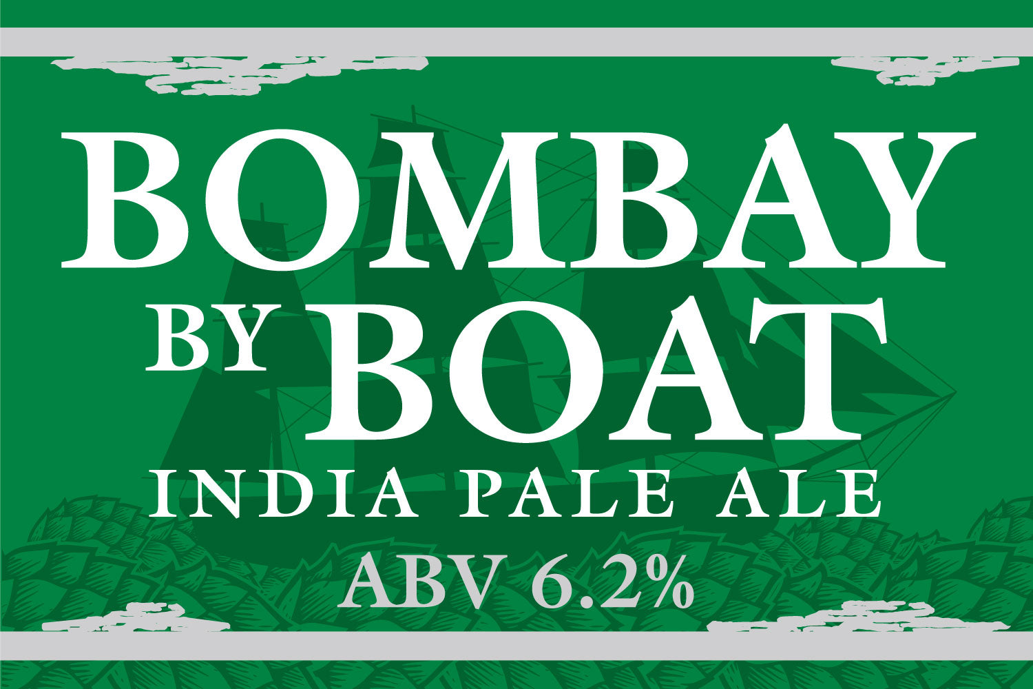 Bombay By Boat IPA beer sign