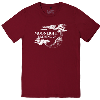 Unisex Moonlight Brewing Short Sleeve T-Shirt -Red