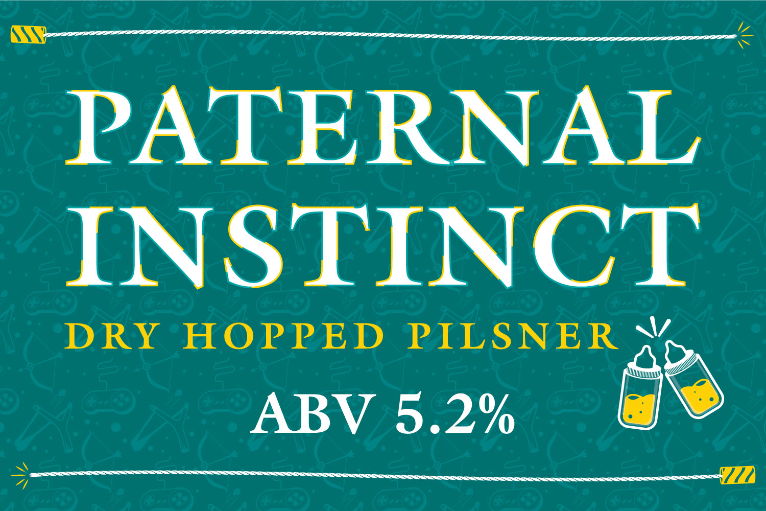 Paternal Instinct Dry-Hopped Pilsner beer sign