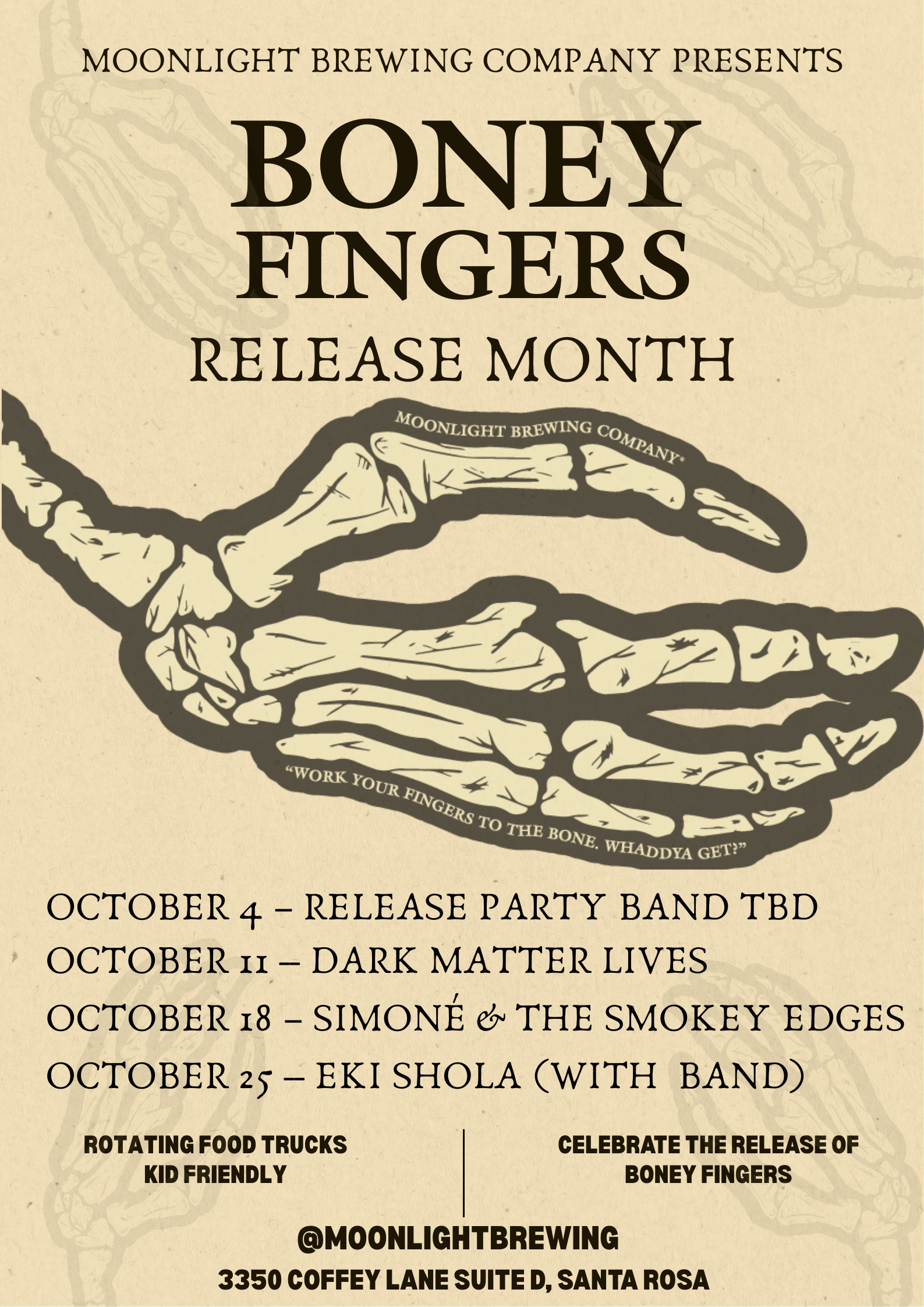 Boney Finger release month celebrations poster